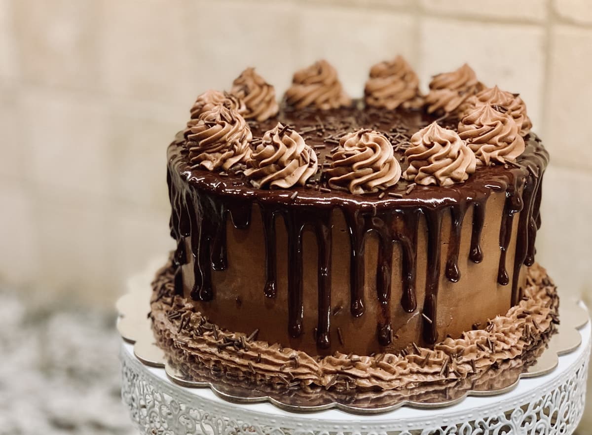 Elegant layered mille-feuille pastry with cream